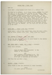 Moe Howard's 32pp. Script Dated April 1937 for The Three Stooges Film ''Cash and Carry'', With Different Working Title -- Annotations in Moe's Hand & 2 Additional Pages of Script Changes -- Very Good